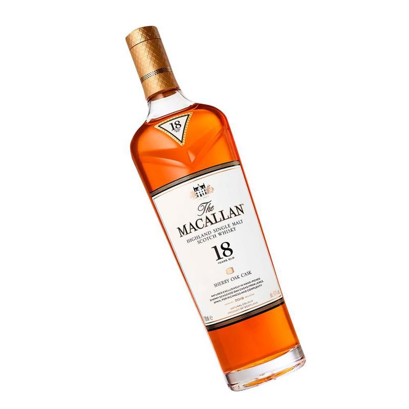The Macallan Single Malt Whisky 18 anos Sherry Oak Cask 700ml